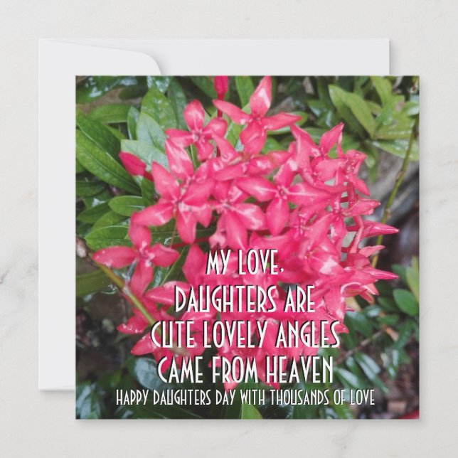REGALO DE FLORES PARA EL DÍA DE LAS HIJAS (Anverso)