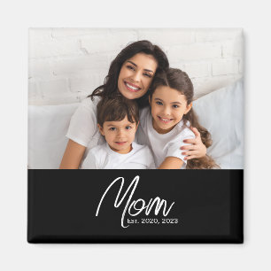 Regalo de foto imán establecido por mamá
