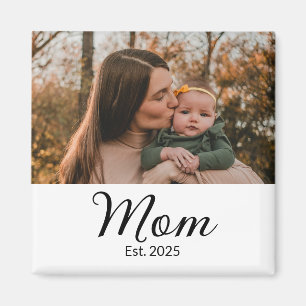 Regalo de foto imán establecido por mamá