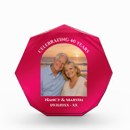 Regalo de Foto Personalizado Elegante para el 40 A