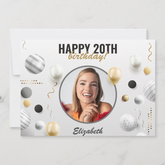 Regalo de fotos del Personalizado de cumpleaños fe (Anverso)