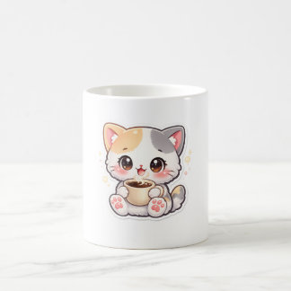 Regalo de gato lindo amante del café - Taza de gat