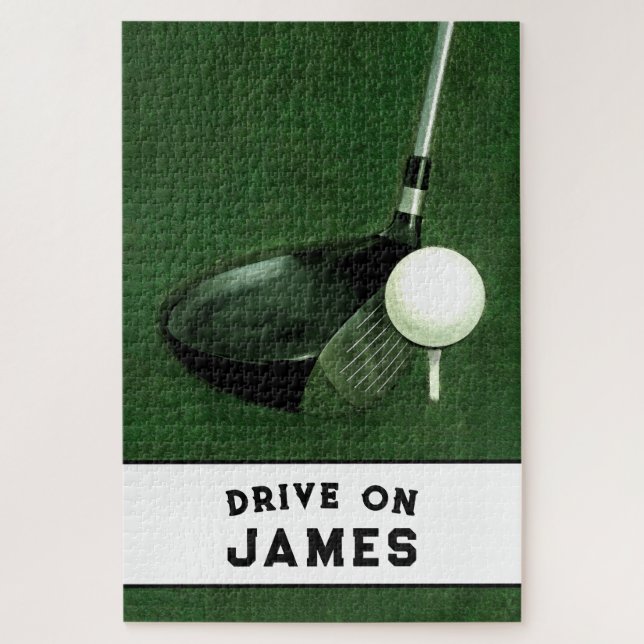 Regalo de golf personalizado rompecabezas (Vertical)