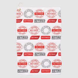 ¡Regalo de golfistas! Toalla de golf de retiro de 