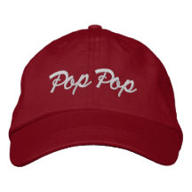 Regalo de Gorra rojo del abuelo del Pop, bordado