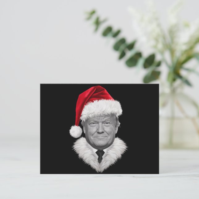 Regalo de gorro de Santa divertido de Navidad de D (Anverso de pie)