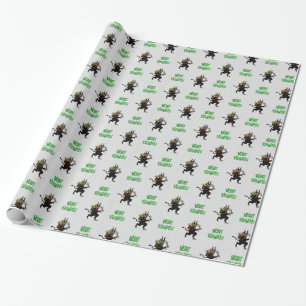 Regalo De Gruss del vom feliz Krampus papel de embalaje