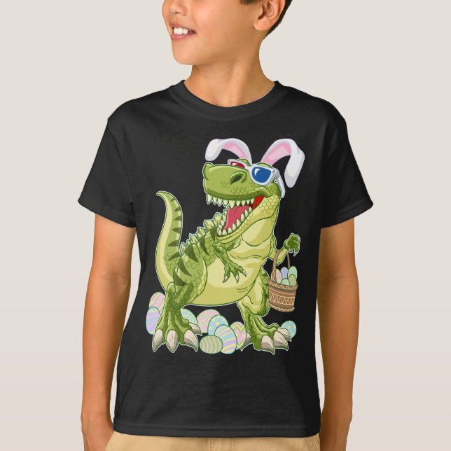 Regalo de héroe de dinosaurio de camiseta de pascu (Anverso)