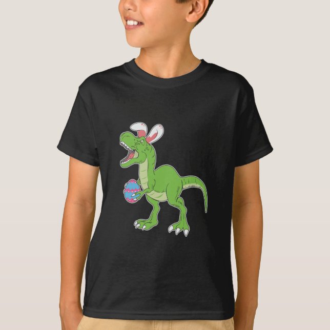 Regalo de héroe de dinosaurio de camiseta de pascu (Anverso)
