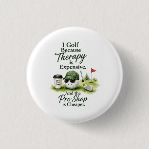 Regalo de humor para golfista descarada con botón 