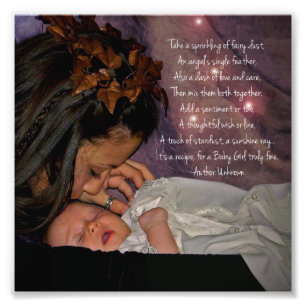 Regalo de impresión fotográfica de Fairy and Baby
