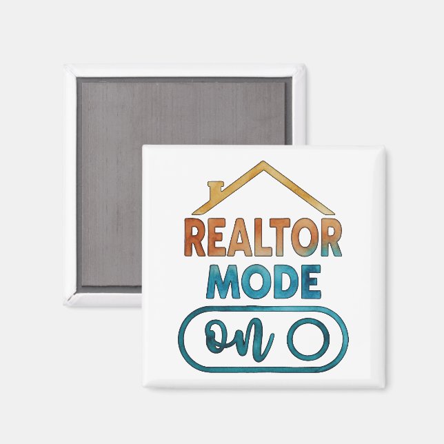 Regalo de inmobiliaria de imán de Modo de Agente I (Anverso/Reverso)