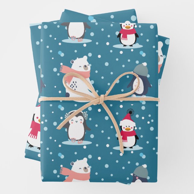 Regalo de invierno para los Navidades de papel env (In situ)