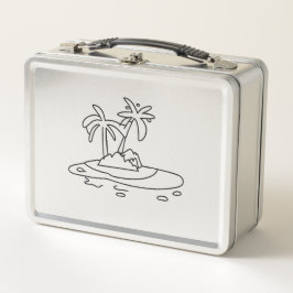 regalo de Isla del Paraíso, dibujo lineal