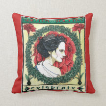 Regalo de la almohada de tiro del navidad del