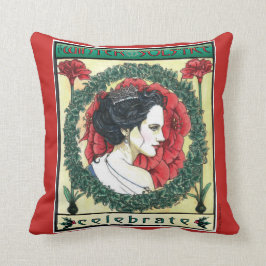 Regalo de la almohada de tiro del navidad del