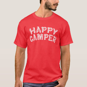 Regalo de la camisa de campo del campista contento