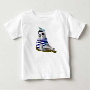 Regalo de la camiseta del bebé del marinero de foc