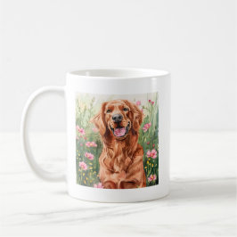Regalo de la Copa de Café de Perro Red Setter Wate