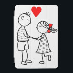 Regalo de la cubierta del iPad de pareja<br><div class="desc">Cute Pareja de cubiertas de aire para iPad - Pintura de MIGNED</div>