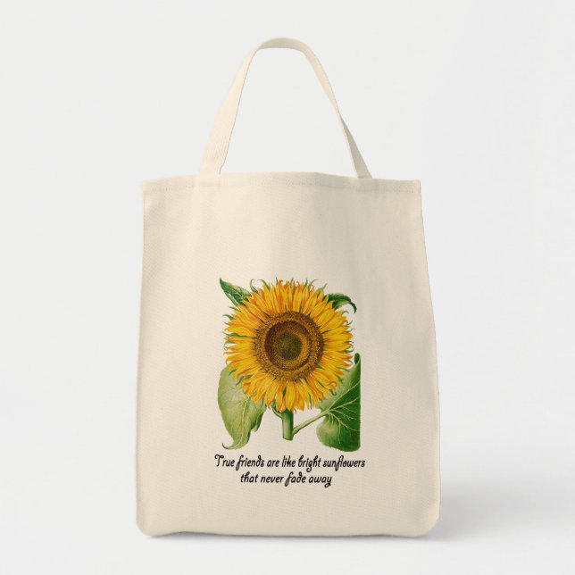 Regalo de la flor del amigo del bolso de compras (Frente)