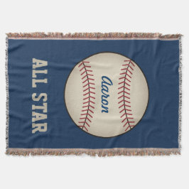 Regalo de la manta de béisbol de dormitorio de niñ