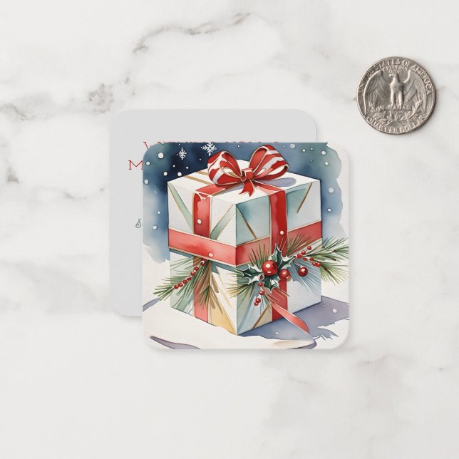 Regalo de la tarjeta de Navidades pequeños de aleg (Anverso/Reverso In Situ)