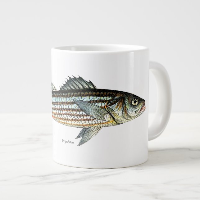 Regalo de la taza de la pesca de lubina rayada (Derecha)