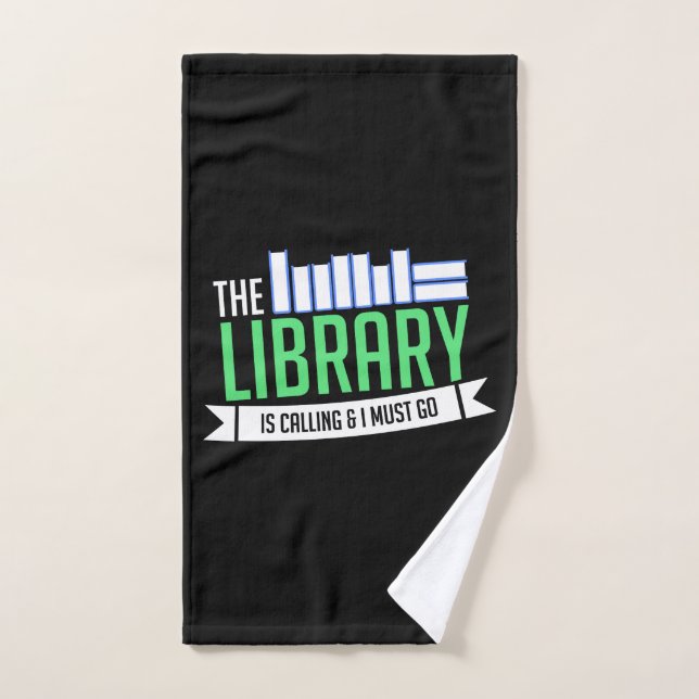 Regalo de libros de bibliotecas bibliotecarias (Toalla de mano)