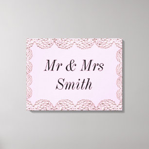 Regalo de lienzo boda personalizado de bonito inus