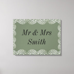 Regalo de lienzo boda personalizado de bonito inus