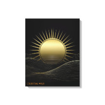 Regalo de Lienzo de Arte Minimalista Sol Horizonte