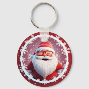 Regalo de llavero de vacaciones de copo de nieve d