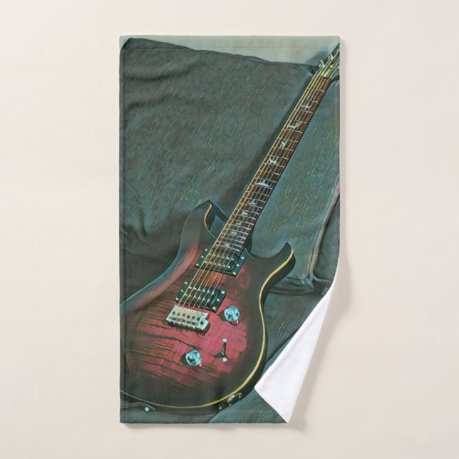 regalo de los amantes de la guitarra (Toalla de mano)