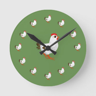 Regalo de los amantes del pollo del reloj de pared