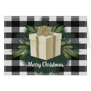 Regalo de los Navidades de Buffalo Plaid Vacacio
