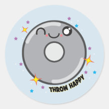 Regalo de los Pegatinas de Kawaii Discus Thrower