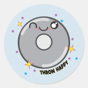Regalo de los Pegatinas de Kawaii Discus Thrower