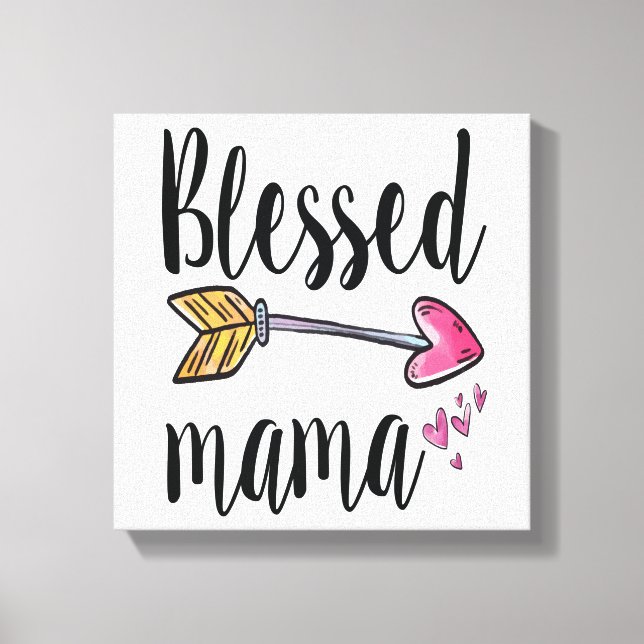 Regalo de Mamá Bendita para Mamá Impresión en Lien (Anverso)