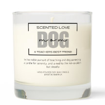 Regalo De Mamá Perro Maestra. Vela perfumada perso