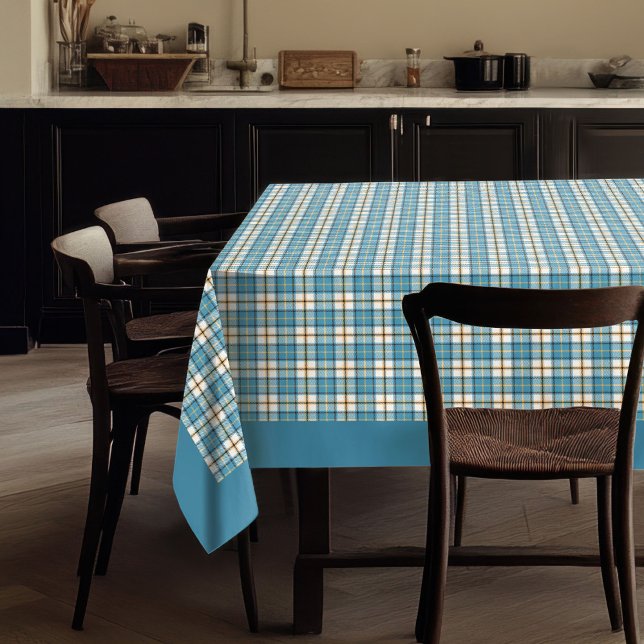 Regalo de manteles de plástico amarillo azul para  (Blue Yellow Tablecloth – Gift for His Kitchen)