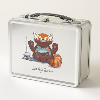 Regalo de Mejor Profesor de Yoga de Panda Rojo Art