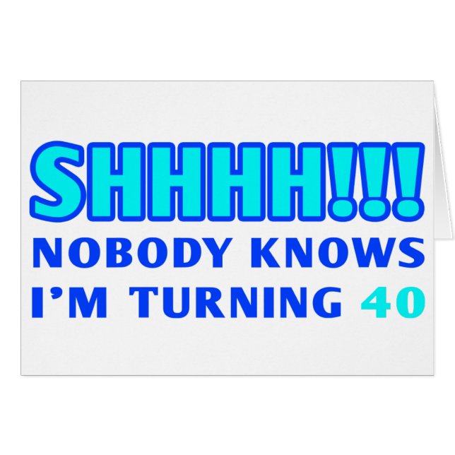 Regalo de mordaza de 40 años (Anverso (Horizontal))