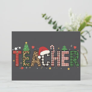 Regalo de Navidad alfabeto para maestros Profesore