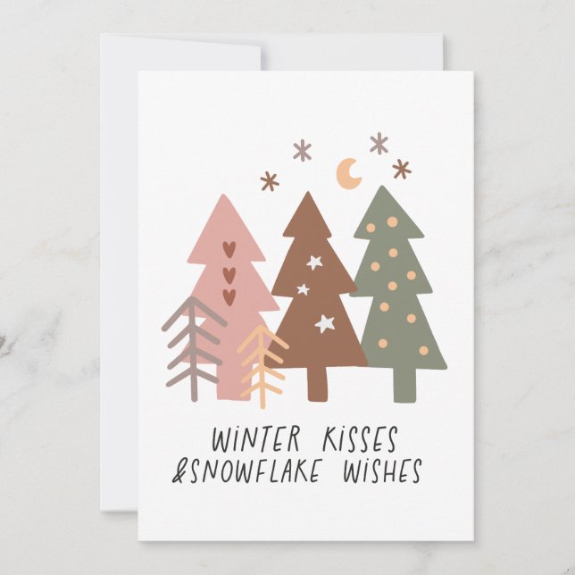 Regalo de Navidad Besos de Invierno y Deseos de Co (Anverso)