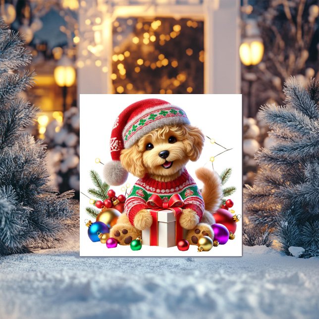 Regalo de Navidad de Caniche  (Subido por el creador)