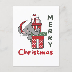 Regalo de Navidad de elefante Animales de invierno