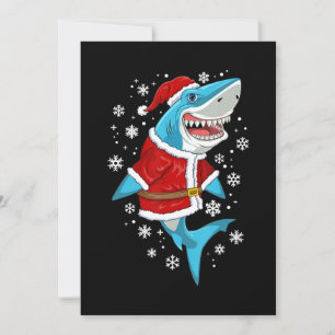 Regalo de Navidad de tiburón para niños Santa Shar