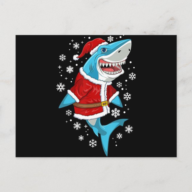 Regalo de Navidad de tiburón Santa Regalos (Anverso)