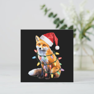 Regalo de Navidad de Zorro de Santa Luz Amante del